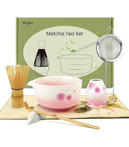 URBZUE 8 Stück Matcha Set Grün Mit Besenhalter
