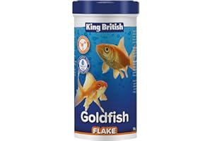 King British | Copos para Goldfish 55g: Alimento Completo con multivitaminas, Ingredientes Naturales para Goldfish y Otros Peces de Agua fría