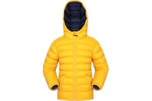 Mountain Warehouse Seasons Manteau Imperméable Pour Fille Et Garçon - Doudoune Rembourrée Et Légère À Capuche Pour Enfant, Veste D'Hiver Matelassée Pour Garçon Et Fille