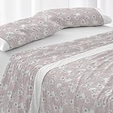 Burrito Blanco | Bed Sheet Set 100% Cotton Bed 150-160 Nude | 4 Pieces: Fitted Sheet, Top and 2 Covers | 144 Thread Count | S