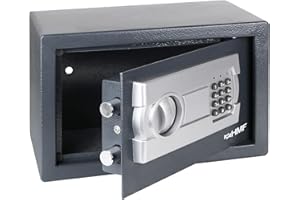 HMF Coffre-fort électronique, coffre avec serrure à clavier numérique | 31 x 20 x 20 cm