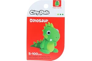 STANDS OUT, SUPPLYING OUTSTANDING GIFTS Clay Pals Dinosaur - Easy Sculpt Fun Fast Air Drying Non Toxic Quick Dry Ultra Light Creative Clay Art and Craft Modelling Set for Kids