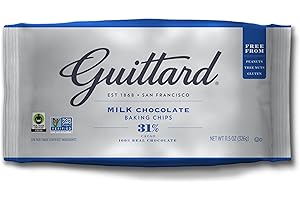 Guittard Milk Chocolate Chips – Gotas de Chocolate con Leche de San Francisco, 326 g – Cremoso & Suave con Vainilla Natural – Perfecto para Repostería, Chocolate Caliente & Postres