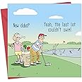 Twizler Funny Card with Golfer & Golf Clubs – Blank Card – Happy Birthday Card – Humour Card – Fathers Day Card – Valentines Day Card - Good Luck Card – Anniversary Card – Retirement Card