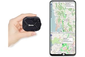 TKMARS GPS Tracker Mini Anti-Theft Real-Time Tracking Car Tracker 1500mAh Magnetic Tracker Device With SOS Vibrate Alert GPS Locator Bike Kids Motorcycle Portable Tracker for IOS And Android TK905