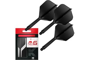 Target Darts K Flex Integrated Dart Flights and Shafts, No.6 | 3er Pack K-Flex - No.6, Kflex All In One Moulded Dart Flight Professionelles Dart-Zubehör