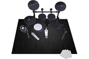JaevKwzy Elektronisch Schlagzeug Teppich Snare Drum Rug - Schallschutz Teppich - Schallschutzmatte - Drum-Teppich - rutschfeste Trommelmatte - Schalldicht Teppiche 180 x 140 cm