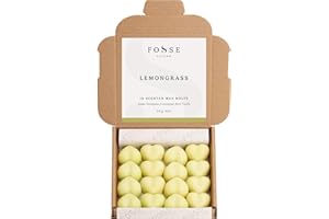 FOSSE LIVING Lemongrass Strong Scented Wax Melts 16 Pack - The Gift for Every Occasion – Made in The UK