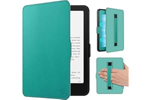 Fintie Etui z paskiem na rękę do Kindle Paperwhite (12. generacji) i Kindle Colorsoft/Paperwhite Signature Edition 2025/2024, lekkie etui z funkcją Auto Sleep/Wake, jadeitowa zieleń