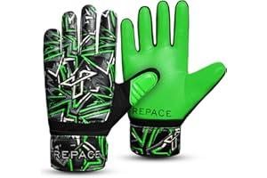 Trepace Goalkeeper Gloves for Boys Kids | Grip In Technology Kids Goalkeeper Gloves | Durable & Comfortable Goalie Gloves kids |Anti Slip Palm Protection Football Gloves