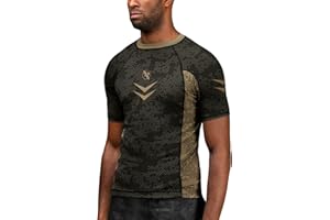 Hayabusa Rashguard Rashguard Ranked BJJ à manches courtes pour homme