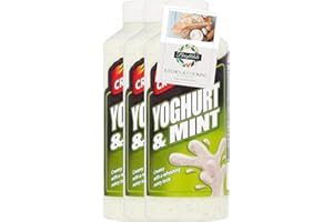 Condiment Bundle with Crucials Yoghurt and Mint Sauce 3 Pack 500ml + Brightdale Kitchen Booklet