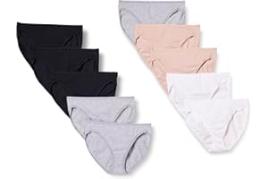 Amazon Essentials Donna Slip Intimo A Gamba Alta in Cotone (Disponibile in Taglia Forte), Traspirante