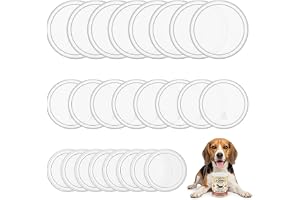 24 stycken burklock för hundmat förvaring lock för burkar | PE burkstängning, för djurfoder 3 olika storlekar (200 g/500 g/80