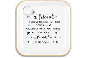 TITANAPE Friendship Gifts for Women Best Friend Trinket Dish - Our friendship is a true blessing to me - Friend Birthday Gifts for Women for Friends Female, Bff, Coworkers