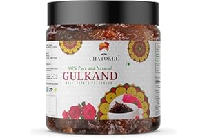 BLESSFULL HEALING CHATOKDE Natural Himalayan Gulkand - Mermelada de pétalos de rosa, 400 g_El embalaje puede variar