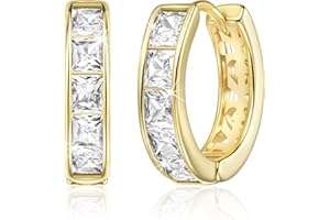 Linawe Pendientes de aro pequeños, piercing en forma de anillo helicoidal, joyas sin níquel para mujer, minipendientes de aro dorados, oro rosa y plata