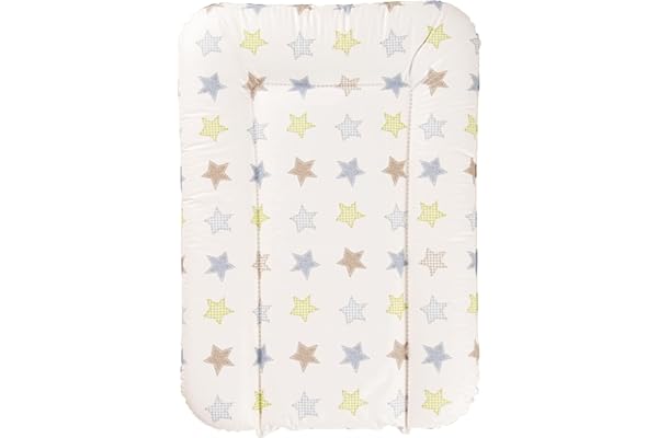 Geuther 5832 Matelas à langer Lilly Ajustement: 52 x 75 cm matelas à langer adapté à l'étagère à langer Clarissa et autres tables à langer facilement lavable étoile
