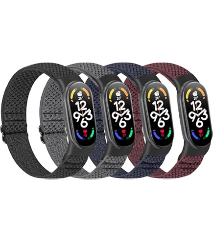 Bracelets De Remplacement Pour Xiaomi Mi Band 7/6/5 – Silicone Respirant, Antidérapant, Ajustement Précis – Lot De 2 – Pour Sport Et Usage Quotidien