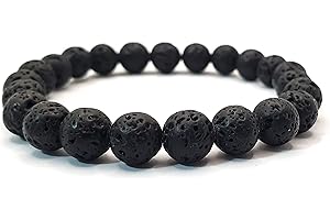 SPILLOX Bracciale Uomo Donna Elastico Da Vere Pietre Preziose Naturali Di 8mm Reiki Idea Regalo Di Natale Originale Diffusore Di Energia Guarigione Equilibrio