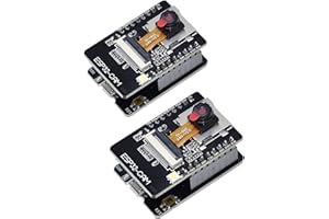 APKLVSR ESP32 CAM,WiFi/Bluetooth,Tablero de Potencia Ultra Baja,ESP32 DC 5V Doble Núcleo Placa de Desarrollo,con OV2640 Cámara TF Tarjeta Módulo,2 Piezas