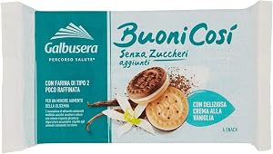 Galbusera Biscotti Farciti senza Zuccheri Aggiunti