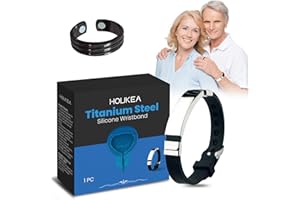 LARALILY Copper Bracelet Men's Magnetic Bracelet Men's Magnetic Copper Prostate Band Men's Fashion Bracelet Magnetic Copper Prostate Bracelet Great Gift for Men and Boys with 1 Ring