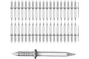 VDFJEK 100Pcs Skirting Board Nails, Double Headed Skirting Nails, Double Head Skirting Nails, Double Ended Nails, Double Sided Nails Special Hidden Nails for Furniture Sofa Headboards