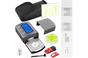 VEUWOLM Digital Turntable Stylus Force Scale Gauge 12PCS Set record player needle Turntable Stylus Replacement Vertical Tracking Angle & Azimuth Ruler for Tonearm Phono Cartridge Vinyl Record Player