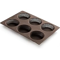 6pcs Donut Pan For Baking,Silicone Donut Molds,Brown Baking - View #11