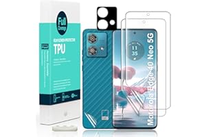 IBYWIND 2-częściowy ochraniacz ekranu do Motorola Edge 40 Neo 5G 6,55"(nie do Motorola Edge 40 5G/40 pro 5G), elastyczna folia TPU, z 1 osłoną obiektywu aparatu, 1 folią tylną [łatwa instalacja]