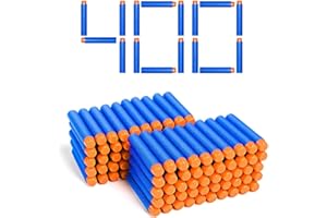 ‎LVHERO 400 Pfeile Dart Bullets für Nerf N Strike 2.0 Blaster, Ersatzpfeile Munition Foam Darts kompatibel mit Nerf Hasbro Fortnite