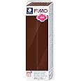 STAEDTLER 8021-75 FIMO Soft Oven-Hardening Polymer Modelling Clay - Chocolate (1 x 454g Block)