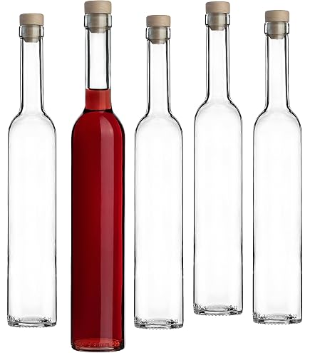 Lot 12 Bouteilles En Verre Noir Dorique 750 Ml – Bouteilles Vides Avec Bouchon Pour Vin, Huile, Liqueur & Spiritueux