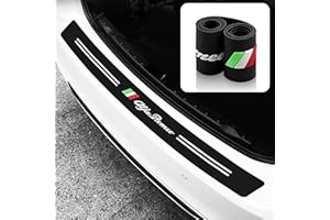 HENGYUESHANG Autocollant décoratif en fibre de carbone pour porte de voiture Alfa Romeo Giulia Giulietta Stelvio Mito GT 166 159 147 156 4C