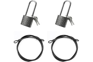 2 slingkablar stålvajer med öljetter, 2 m x 4 mm vajerhölje, svart vajer med öljetter svart säkerhetskabel, stålkabel med ögl