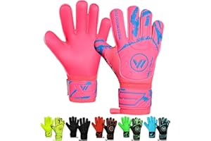 WESTWOOD FOX Goalkeeper Gloves,Finger Protection Soccer Goalie Gloves for Kids,Youth,Adults,Heavy Grip Palm with Dumbo latex 4+3 mm,Wrist Support