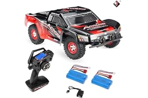 MODELTRONIC Coche Rally Radio Control XK Wltoys 12423 Escala 1/12 emisora Display LCD 2.4G 4x4 Alta Velocidad 50km/h Crawler Desert Offroad/Incluye 2X baterías LIPO