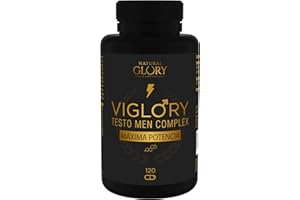 NATURAL GLORY Testosterona Hombre | Fuerza · Energía · Resistencia | 16 Ingredientes | 120 Cápsulas | Maca + Tribulus Terrestris + Ginkgo Biloba + Ashwaganda + Vitaminas