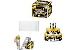 NHCDFA Money Cake Pull Out Kit,Money Gift Ideas,Party Supplies,Money Gift Box,Happy Birthday Surprise Money Gift Box,Birthday Cake Decoration for Birthday Cake Decoration