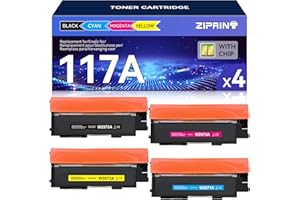 ZIPRINT 117A Kompatibel für HP 117A Toner Set für Toner HP Color Laser MFP 178nwg 178nw MFP 179fwg 179fnw 150nw 150a W2070A W2071A W2072A W2073A Toner (Schwarz Cyan Gelb Magenta, 4er-Pack)