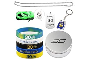 Xzyden Gummi-Armbänder, 9-teiliges Silikon-Armband, Basketball-Zubehör mit Basketball-Armband, Schlüsselanhänger, Halskette, Basketball-Geschenk-Set für Mann und Teenager