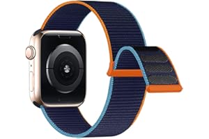 Lobnhot Nylon Armband kompatibel mit Apple Watch Armband 44mm 40mm 38mm 42mm 41mm 45mm 46mm, Verstellbares Sport Armband kompatibel für iWatch Series 10 9 8 7 SE 6 5 4 3 2 1