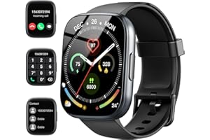 CILLSO Reloj Inteligente Hombre Mujer, 1.95" Smartwatch con Llamadas Bluetooth y Notificación, 113+ Modos Deportivos Smart Watch con Pulsómetro, Monitor de Sueño, IP68 Pulsera Actividad para Android iOS