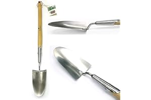 GREENMAN GARDEN TOOLS Greenman Mid Handle Stainless Steel Trowel Ash Handled