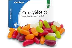Funny Rude Joke Pill Tablets Box Prank with Jelly Beans Sweets Inside Gift for Men Him Secret Santa Christmas Stocking Filler