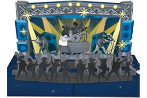 ‎PAPERCRUSH papercrush® Pop Up Karte Konzert - Rockige 3D Geburtstagskarte für Männer, Geschenkverpackung Konzertkarten oder Konzertgutschein, Gutscheinkarte oder Geldgeschenk für Festival oder Konzertbesuch