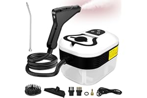 AWKAQUN 2500W Handheld-Dampfreiniger mit 4,5 Bar Druck – 1200ml Wassertank, 6 verstellbare Dampfstufen, 15s Aufheizzeit für Auto, Klimaanlage, Boden & Küche