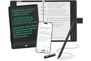 NEWYES SyncPen 3.0 Set - Synchronisieren Sie Ihren Notizen vom Bildschirm und Papier, Speichern Sie Ihre Notizen und Teilen Sie Ihre handschriftlichen Notizen, kompatibel mit iOS und Android