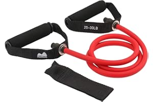 REEHUT Fascia di Resistenza Elastico di Resistenza Fitness con Maniglie per Uomini Donne Crossfit Body Building Workout per la Palestra di Casa con Ancoraggio Porta e Presa Maniglia